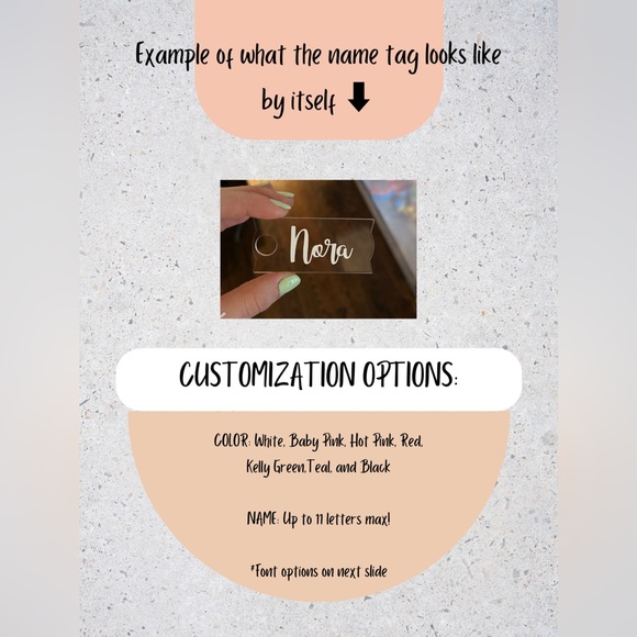 CUSTOMIZED STANLEY NAME-TAGS!!!🤍 - Picture 3 of 4